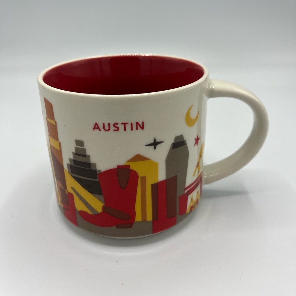 Starbucks Austin TX Texas You Are Here Collection YAH 14 Oz Mug 2015